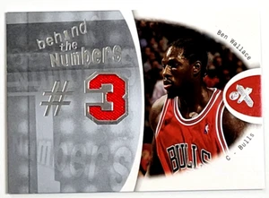 2006-07 FLEER EX BEN WALLACE BEHIND THE NUMBERS GAME USED JERSEY CARD #D 153/199 - Picture 1 of 2