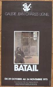 JEAN BATAIL EXHIBITION ART POSTER PRINT GALERIE JEAN CHARLES LIGNEL PARIS 1973 - Picture 1 of 23