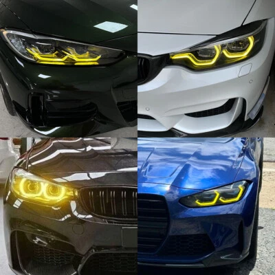 Módulo LED DRL Yellow Angel Eyes CSL para farol BMW M3 M4 4 SERIES 2014-2024 - Imagem 1 de 4