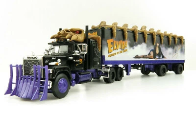 First Gear 69-0880 Mack SuperLiner Trailer Elvira Mistress of the Dark 1:64 - Image 1 of 4