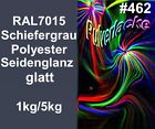 PULVERLACK Beschichtungspulver Pulverbeschichtung RAL7015 Schiefergrau Seidengl.