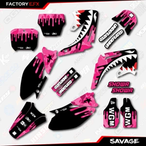 Kit de gráficos de carreras Pink Savage camuflado para Honda Cr125 Cr250 02-07 CR 125 250 - Imagen 1 de 2