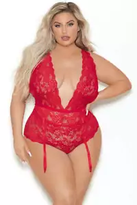 Sexy Halter Peluchette Escante EL-35468X con pantalones, talla grande - Imagen 1 de 4