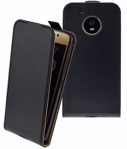 Funda Exclusiva Tipo Flip De Cuero Sintético Para Motorola Moto X4 - Imagen 1 de 6