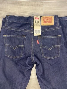 Levi's Boys 511 Slim Jeans 7X Reg New With Tag Levi - Picture 1 of 4