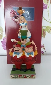 Jim Shore Disney Traditions,Alice in Wonderland Stacked, We're All Mad Here-NEW - Picture 1 of 7