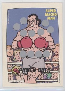 1989 Topps Nintendo Scratch-Off Game Punch Out!! Super Macho Man #9 0eq9