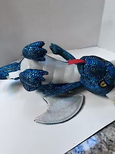 NWT NANCO 22” Teal FLYING DRAGON SPARKLY PLUSH Red Tongue - Picture 1 of 11