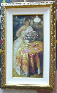 JOSE ROYO Winter 4 Seasons HAND SIGNED MIXED MEDIA SERIGRAPH on PANEL framed - Picture 1 of 5