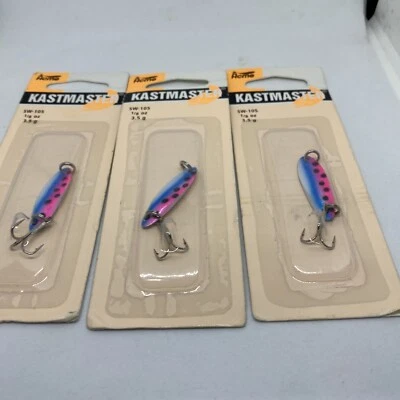 Acme Tackle Kastmaster Rainbow Trout 1/8 oz Lure Jig Lot of 3 - Image 1 of 3