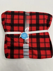 NWT Carters Pajama Pants Adult Unisex Red Black Plaid Size XL PJ Bottoms Holiday - Picture 1 of 5