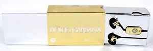 Dolce & Gabbana Motorola S200 Cuffie Auricolari Oro Nero Cablato In-Ear Nuove - Foto 1 di 13