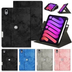 Leather Smart Cover Case Rotating Kickstsnd Flip Stand For iPad mini 6 8.3"2021 - Picture 1 of 16