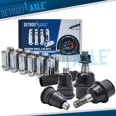 Front Upper Lower Ball Joints 12pc Lugnut w/key for Trailblazer Envoy XL Bravada - Image 1 of 4