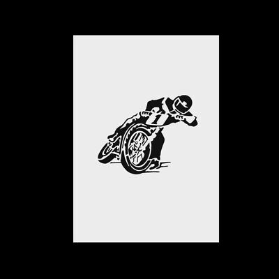Plantilla Para Paredes-Aerógrafo-Artesanía-Vintage-Shabby Telas-Moto-Speedway • 5.90€