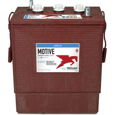 Trojan Motive J305E-AC 6V 305Ah Flooded Lead Acid Deep Cycle Battery - Image 1 of 4