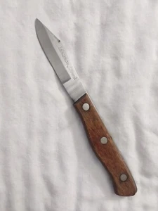 Vintage Maxam Steel Stainless Paring Knife Wood Handle Made In Japan Cutler - Picture 1 of 5