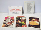 Bibliothèque de cartes de recettes Betty Crocker 1971 remplacement table des matières, index + 3div
