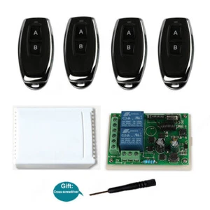 433Mhz 2CH RF Transmitter Remote Control Switch For Xmas Light Garage Door Motor - Picture 1 of 19