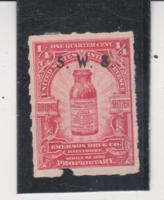 Scott # RS280 Precancel 5W8 Private Die Medicine Emerson Drug Hyphen Perf 7 MNG - Image 1 of 4