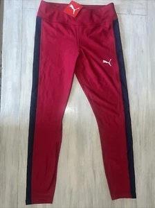 Women's PUMA Top-Notch CB Athletic Running Tight Persian Red-Lotus 521157-05 - Picture 1 of 4
