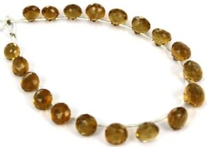 18Pcs Real BEER QUARTZ FACETED Onion, Rare Shape Beads, Beads For Jewelry Making