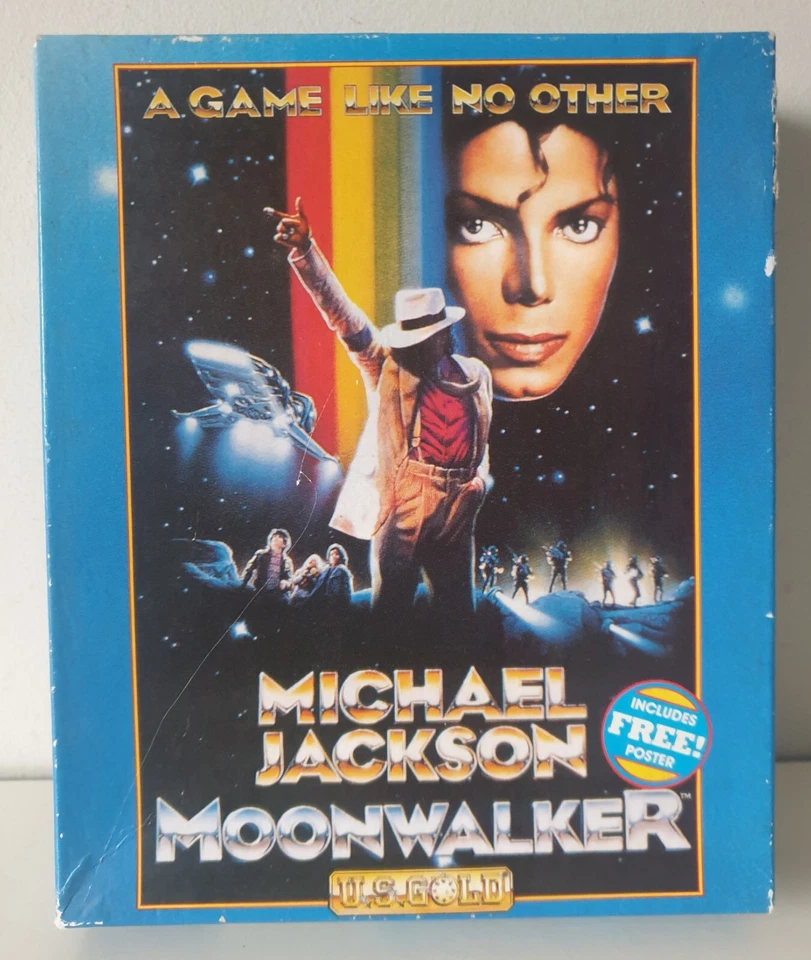 Michael Jackson - Moonwalker -  Big Box Atari ST Game US Gold with Poster - Image 1 of 4