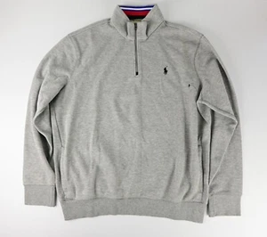 Jersey Polo Ralph Lauren 1/4 Cremallera Gris Talla - Grande - Imagen 1 de 10