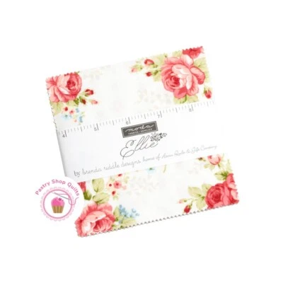 Moda ELLIE Brenda Riddle CHARM PACK 42- 5" squares Quilt Fabric SHABBY CHIC - Image 1 of 4