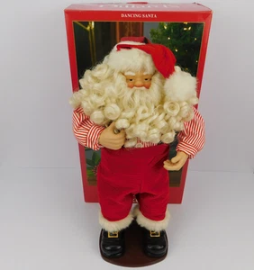 Vintage Dancing Santa Dillards 1998 Deluxe Besatz mit Box spielt Jingle Bell Rock - Bild 1 von 17