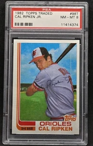 1982 Topps Traded Cal Ripken #98T RC HOF Rookie Card Graded PSA 8 NM-MT Orioles  - Picture 1 of 2