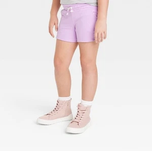 Girl's Knit Pull On Shorts Cat & Jack Light Violet XXL (16/18) - Picture 1 of 4