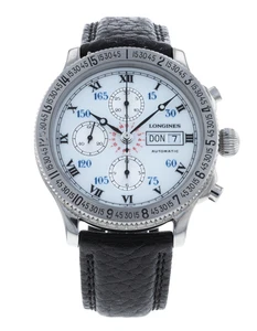 Longines Chronograph L2.602.4.11.2 42mm Steel White Dial Watch - Picture 1 of 5