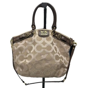 Bolso Coach 18635 Signature Marrón Jacquard Y2K 2000s Preppy Revival - Imagen 1 de 11