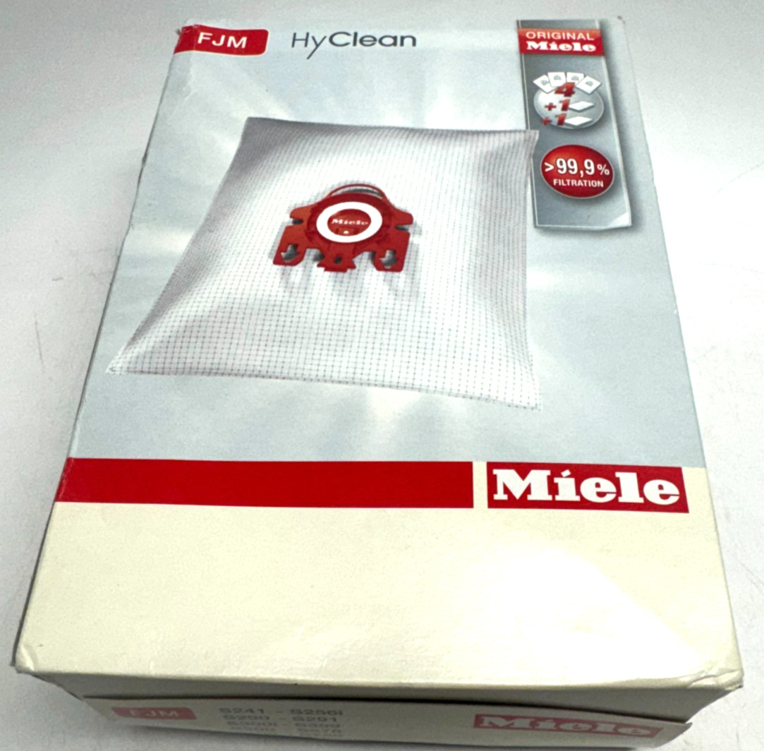 Bolsa De Polvo Miele AirClean Con Eficiencia 3D, Tipo FJM, 4 Bolsas Y 2