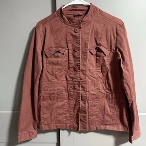 Sanctuary Utility Militär Jacke mit Knopfleiste Taschen schokobraun Small - Bild 1 von 7