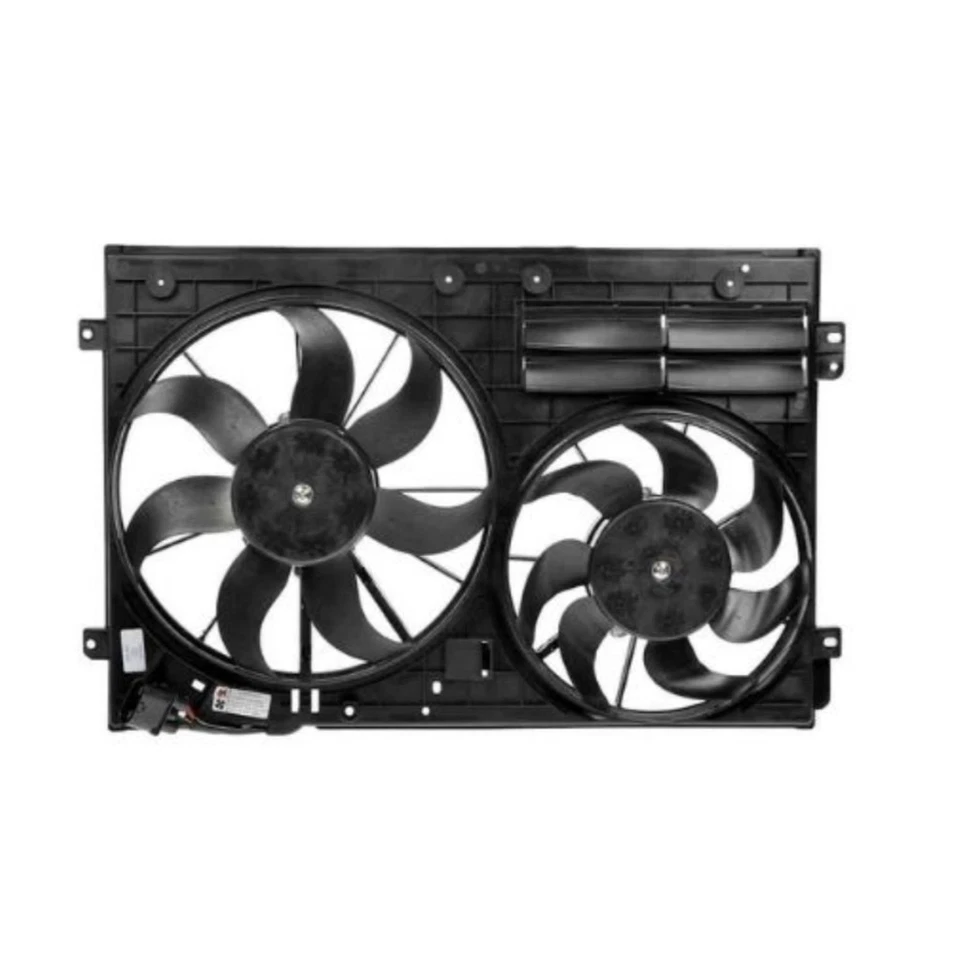 Ventilador de radiador para Volkswagen R32 2008 | Plástico | Motor cepillado | Negro | 2 ventiladores Foto 1 de 4