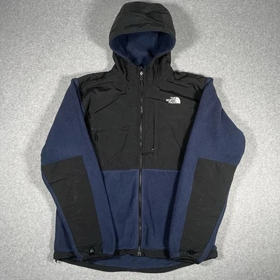 The North Face Denali Hoodie Jacket Men's Large Blue Fleece Full Zip Outdoor - Image 1 of 4