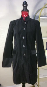 Chico's black velvet coat, statement piece, elegant, minimalist, classic, chic 1 - Picture 1 of 8