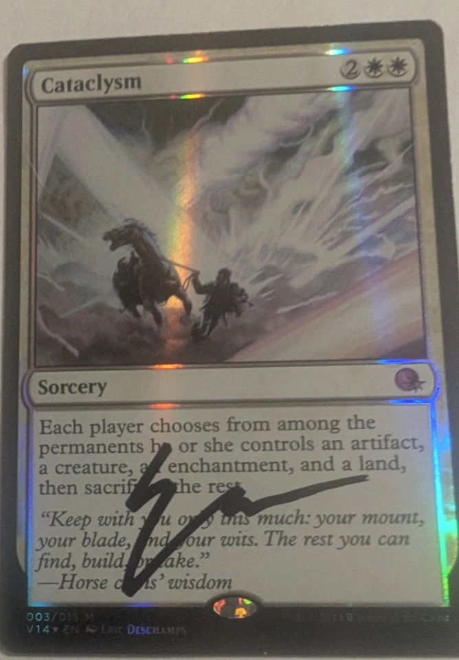 Cataclysm From the Vault: Annihilation Foil SIGNED by Eric Deschamps Magic - Image 1 of 1