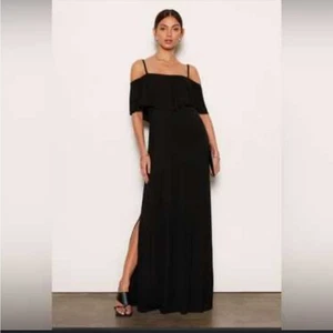 Tart Black Tiered Maxi Dress Small - Picture 1 of 8