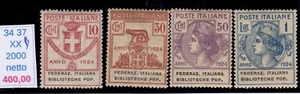 Enti parastatali federazione italiana biblioteche popolari mnh RIF 400 - Imagen 1 de 1