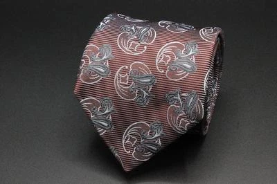 Corbata JOHN W NORDSTROM. Púrpura con cachemira gris y blanca. Foto 1 de 4