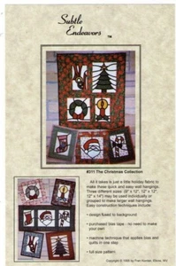 Subtile Endeavors Christmas Collection Quilt Wandbehang Muster kostenloser Versand - Bild 1 von 1
