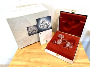 VINTAGE 1997 SWAROVSKI CRYSTAL FABULOUS CREATURES" THE DRAGON FIGURINE BOX COA - Picture 1 of 16