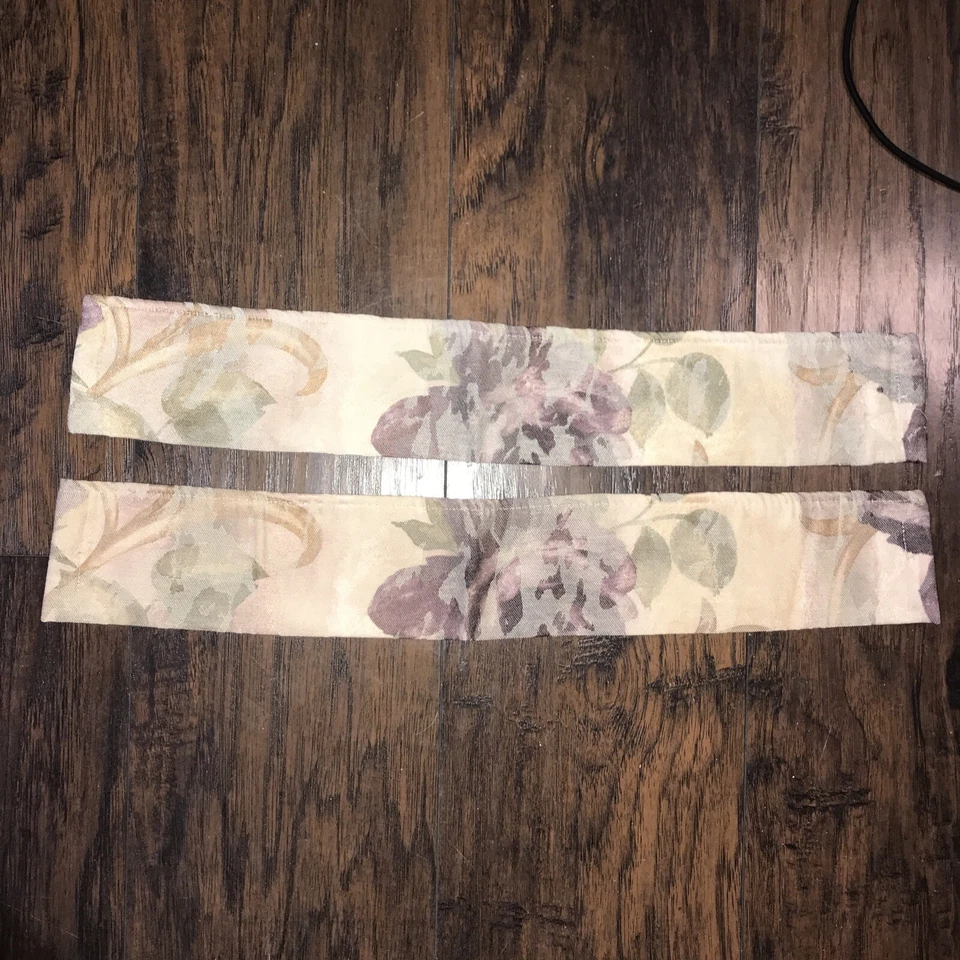 "Par de corbatas de cortina Croscill Chambord vintage usadas púrpura rosa 3""x21"" Apx" Foto 1 de 4