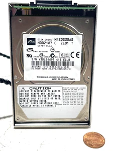 Toshiba Disk Drive MK2023GAS (HDD2187) 20GB 8455MB - Picture 1 of 2