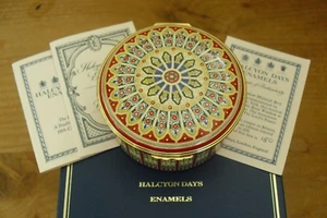 Ltd Ed Halcyon Days "The Lord's Prayer" - York Minster Rose Window Musical Box - Picture 1 of 12