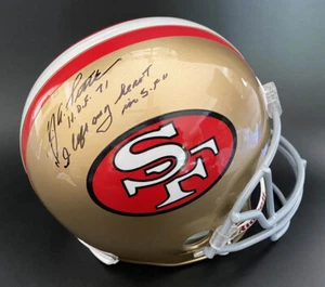 YA YA. Casco Title FIRMADO SF 49ers F/S + HOF 71 INSC PSA/ADN AUTOGRAFIADO - Imagen 1 de 3