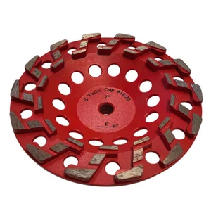 7"" Aggressive Diamantschleifen Betonbecher Räder 5/8""-11 Dorn #18/20 Körnung - Bild 1 von 8